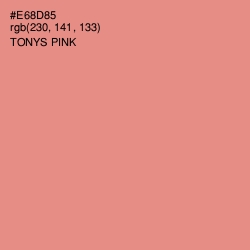 #E68D85 - Tonys Pink Color Image